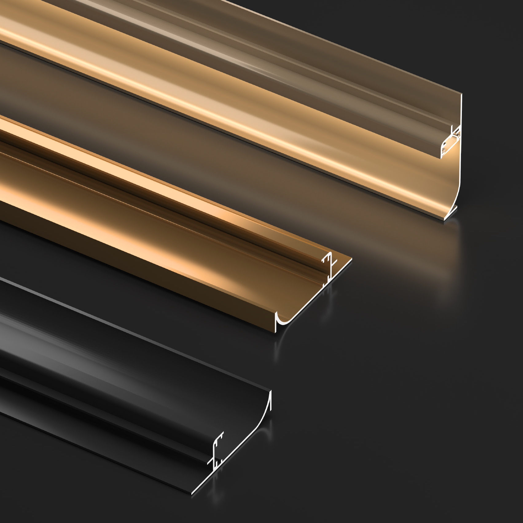 Acoustic wall panel - Metal Profile Aluminium Alloy Fittings 104-N Edge trimming - Image 1